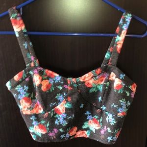 Floral crop top
